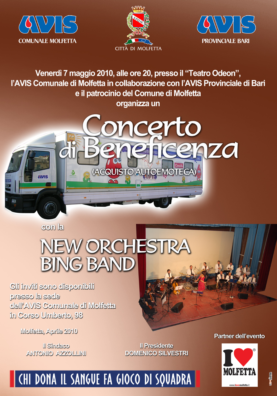 Tutti a teatro domani con lAvis Molfetta e la New Orchestra